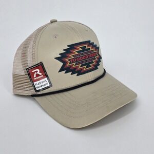 Rowdy Gentleman Trucker Hat To Good Times Beige Snapback Flat Bill Apparel